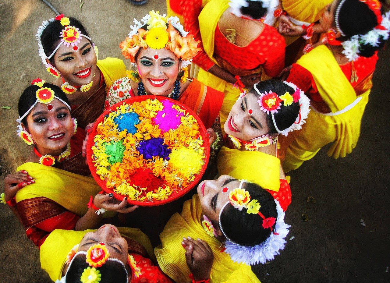 pohela falgun, women, festival, flower wallpaper, beautiful flowers, dhaka, bangladesh, people, group, flowers, girls, costume, happy, tradition, culture, celebration, outdoors, portrait, flower background, bangladesh, bangladesh, bangladesh, nature, bangladesh, bangladesh
